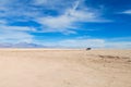 Atacama desert arid flat landscape Royalty Free Stock Photo