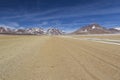 Atacama desert, Bolivia with majestic colored mountains and blue Royalty Free Stock Photo