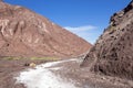 The Valle del Arcoiris rainbow valley in Atacama Desert, Chile Royalty Free Stock Photo