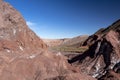 The Valle del Arcoiris rainbow valley in Atacama Desert, Chile Royalty Free Stock Photo