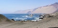 Atacama desert coastline, route 5, Panamericana , Iquique, Chile Royalty Free Stock Photo