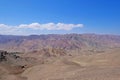 Atacama desert landscape with sand, dunes and mountains, Andes near Huara, Chile Royalty Free Stock Photo