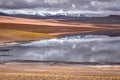 Atacama desert savanna, mountains and volcano landscape, Chile, South America