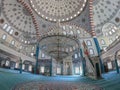 Omer Duruk mosque internal view in Atakoy district and istanbul