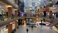 Internal view, people and shops from Aplus mall