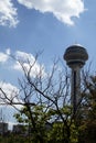Atakule Tower Behind Bare Branches, Ankara Royalty Free Stock Photo