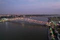 Atal Bridge Ahmedabad Gujarat India. Sunset Time Ahmedabad City View.