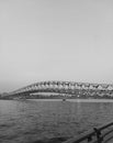 Atal Bridge and the water