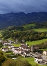 Atallu in the Araitz valley with the Maioak in the background, Navarra Royalty Free Stock Photo