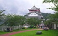 Atami Castle grounds and visitors