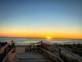 atardecer en la playa