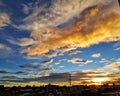 Atardeceres de verano en Colombia Royalty Free Stock Photo