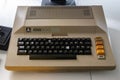 10/08/2019 Portsmouth, Hampshire, UK an Atari 800 home computer made by Atari from 1979 to 1992 a vintage personal computer Royalty Free Stock Photo