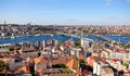 Ataturk metro bridge and golden horn - Istanbul, Turkey Royalty Free Stock Photo