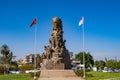 Ataturk Monument (Victory Monument) in the city center of Famagusta.