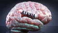 Ataxia and a human brain Royalty Free Stock Photo