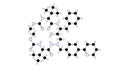 atazanavir molecule, structural chemical formula, ball-and-stick model, isolated image hiv protease inhibitors