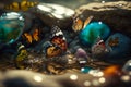 ate patternsFairy Tale Insects Play Water Volleyball by Ultra-Detailed Waterfall