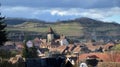 Atel fortified church in Transylvania Romania Royalty Free Stock Photo