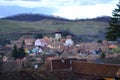 Atel fortified church in Transylvania Romania Royalty Free Stock Photo