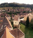 Atel village in Transylvania Royalty Free Stock Photo