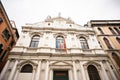 The Ateneo Veneto di Scienze, Lettere ed Arti. Facade of Building in Venice Royalty Free Stock Photo