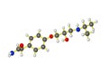 An atenolol molecule Royalty Free Stock Photo