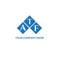 ATF letter logo design on white background. ATF creative initials letter logo concept. ATF letter design Royalty Free Stock Photo