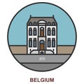 Ath. Cities and towns in Belgium Royalty Free Stock Photo