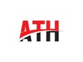 ATH Letter Initial Logo Design Vector Illustration Royalty Free Stock Photo