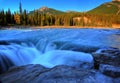 Athabasca Falls in Jasper Royalty Free Stock Photo