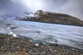 Athabasca glacier, Columbia Icefields, Jasper National Park, Alberta, Canada Royalty Free Stock Photo
