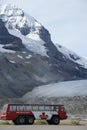 Athabasca Glacier and Ice Explorer Royalty Free Stock Photo