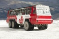 Athabasca glacier ice explorer truck Royalty Free Stock Photo