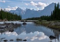 Athabasca River, Jasper National Park, Rocky Mountains, Alberta, Canada Royalty Free Stock Photo