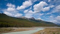 Athabasca River, Jasper National Park, Rocky Mountains, Alberta, Canada Royalty Free Stock Photo