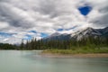 Athabasca river near Jasper Royalty Free Stock Photo
