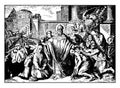 Athanasius is Banished from Alexandria vintage illustration