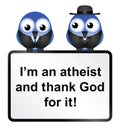 Atheist Sign Royalty Free Stock Photo