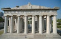 Athen Acropolis in The window of the world park Royalty Free Stock Photo