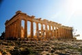 Athen Akropolis Parthenon Greece Blu Sky Amazing Royalty Free Stock Photo