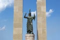Athena goddess Statue Monument Vittorio Emmanuele Royalty Free Stock Photo