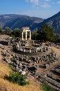 Athena Pronaia Sanctuary at Delphi, Greece Royalty Free Stock Photo