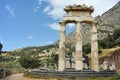 Athena Pronaia Sanctuary at Delphi, Greece Royalty Free Stock Photo