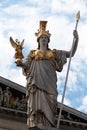 The Athena statue Royalty Free Stock Photo