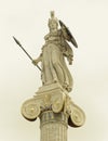 Athena statue, the ancient greek goddess of wisdom and knowledge Royalty Free Stock Photo