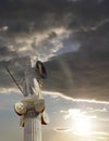 Athena statue, the goddess of wisdom and philosophy Royalty Free Stock Photo