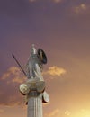 Athena statue, the goddess of wisdom and philosophy Royalty Free Stock Photo