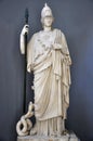 Athena, often given the epithet Pallas, statue in Vatican, Italy Royalty Free Stock Photo