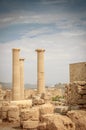 Athena temple in Acropolis of Lindos Royalty Free Stock Photo